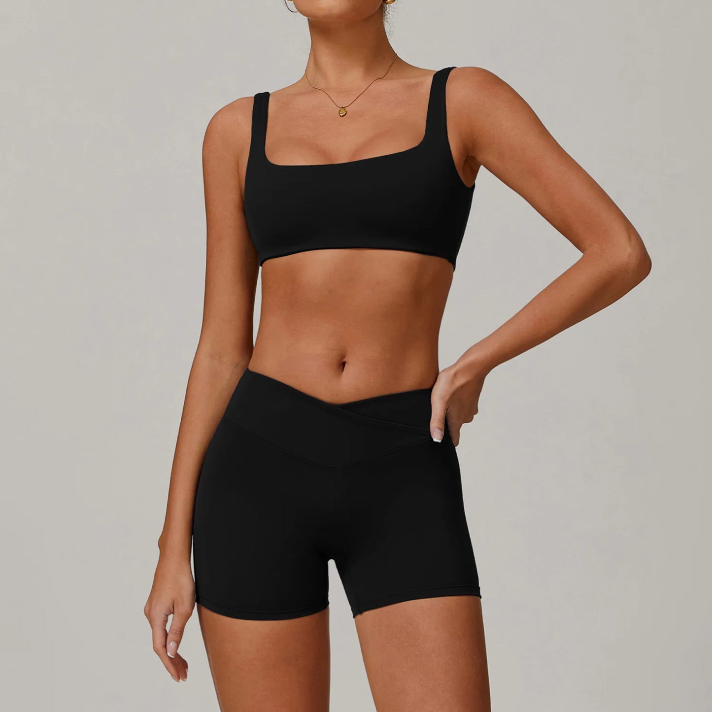 2PCS Yoga Set Gym Women Tracksuit Nude Feeling Workout Set Gym Clothes Push Up Fitness Running Sportwear Sport Bra Leggings Suit
