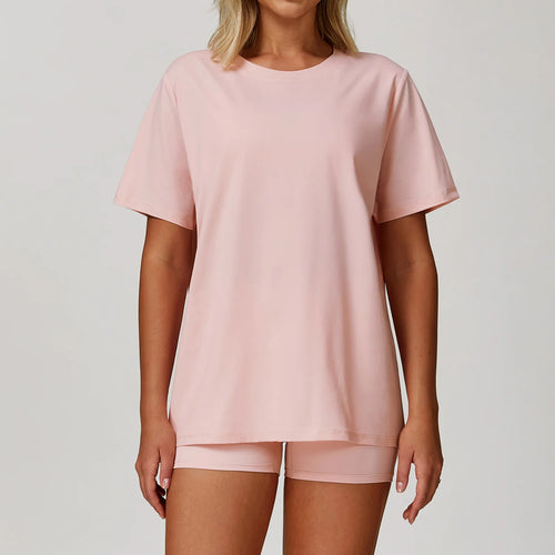 Women Yoga Top Solid Sports T Shirts Fitness Clothes Short Sleeve Yoga Shirt Gym Top Running Quick Drying Active Wear Sport Tops