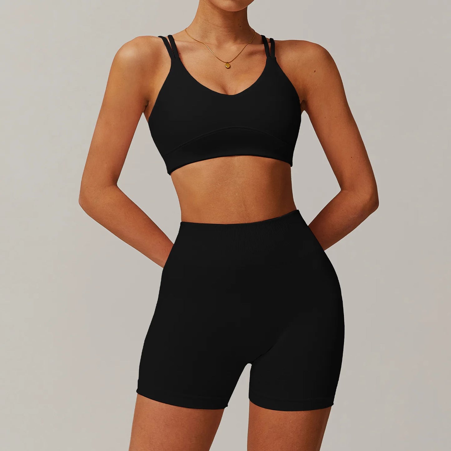 2Pcs Sports Set Women Yoga Gym Set Quick-Drying Jackets Running Tracksuits Sports Shorts Bra Gym Set Women Zipper Athletic Wear