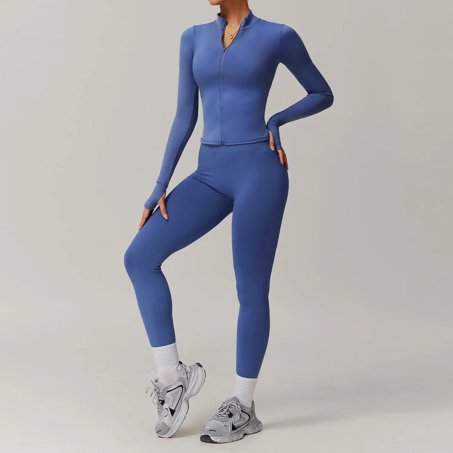 2Pcs Sports Set Women Yoga Gym Set Quick-Drying Jackets Running Tracksuits Sports Shorts Bra Gym Set Women Zipper Athletic Wear