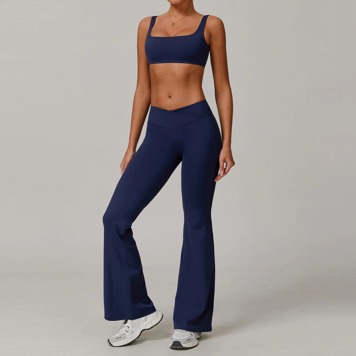2PCS Yoga Set Gym Women Tracksuit Nude Feeling Workout Set Gym Clothes Push Up Fitness Running Sportwear Sport Bra Leggings Suit