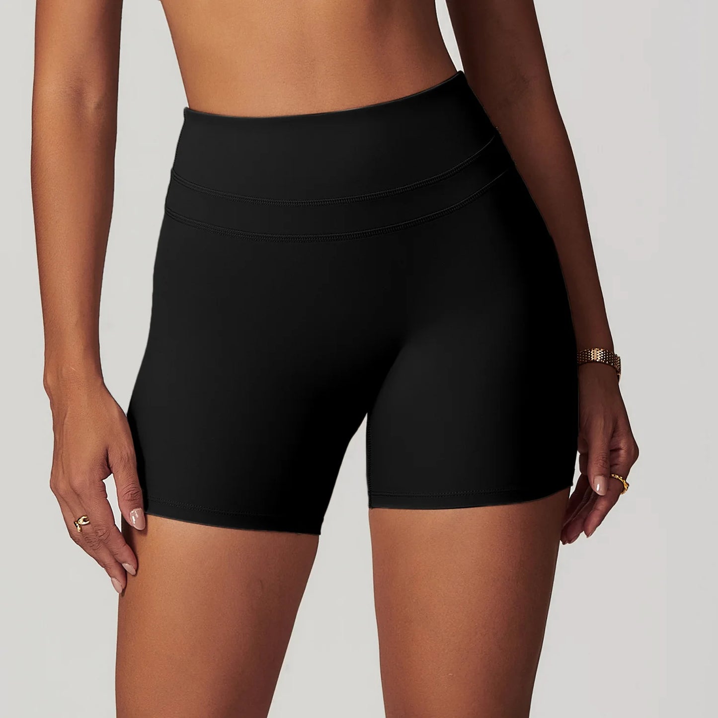 Sexy Solid Color High Waist Women Gym Sport Short Leg Short Soft Comfortable Tight Training yoga Jogging Athletic Sports