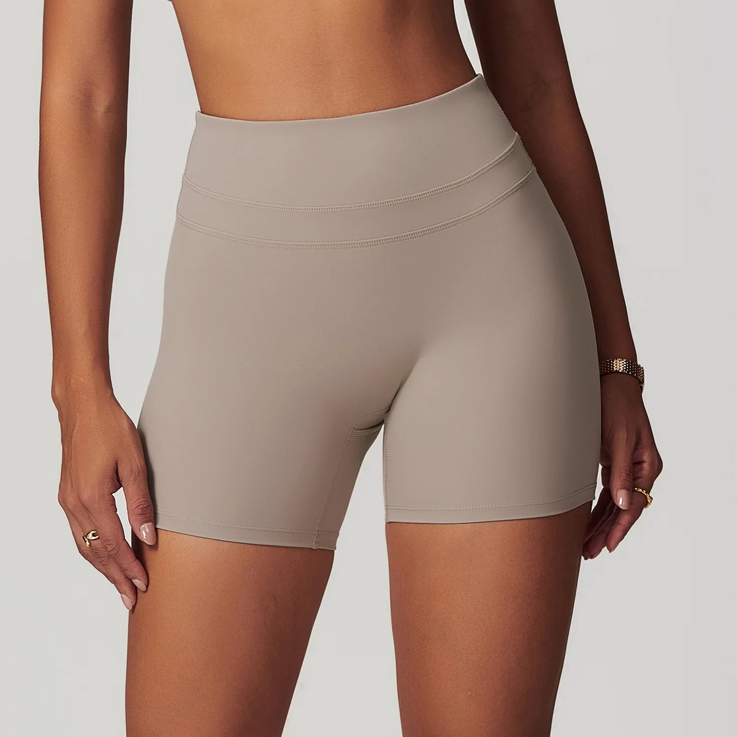 Sexy Solid Color High Waist Women Gym Sport Short Leg Short Soft Comfortable Tight Training yoga Jogging Athletic Sports