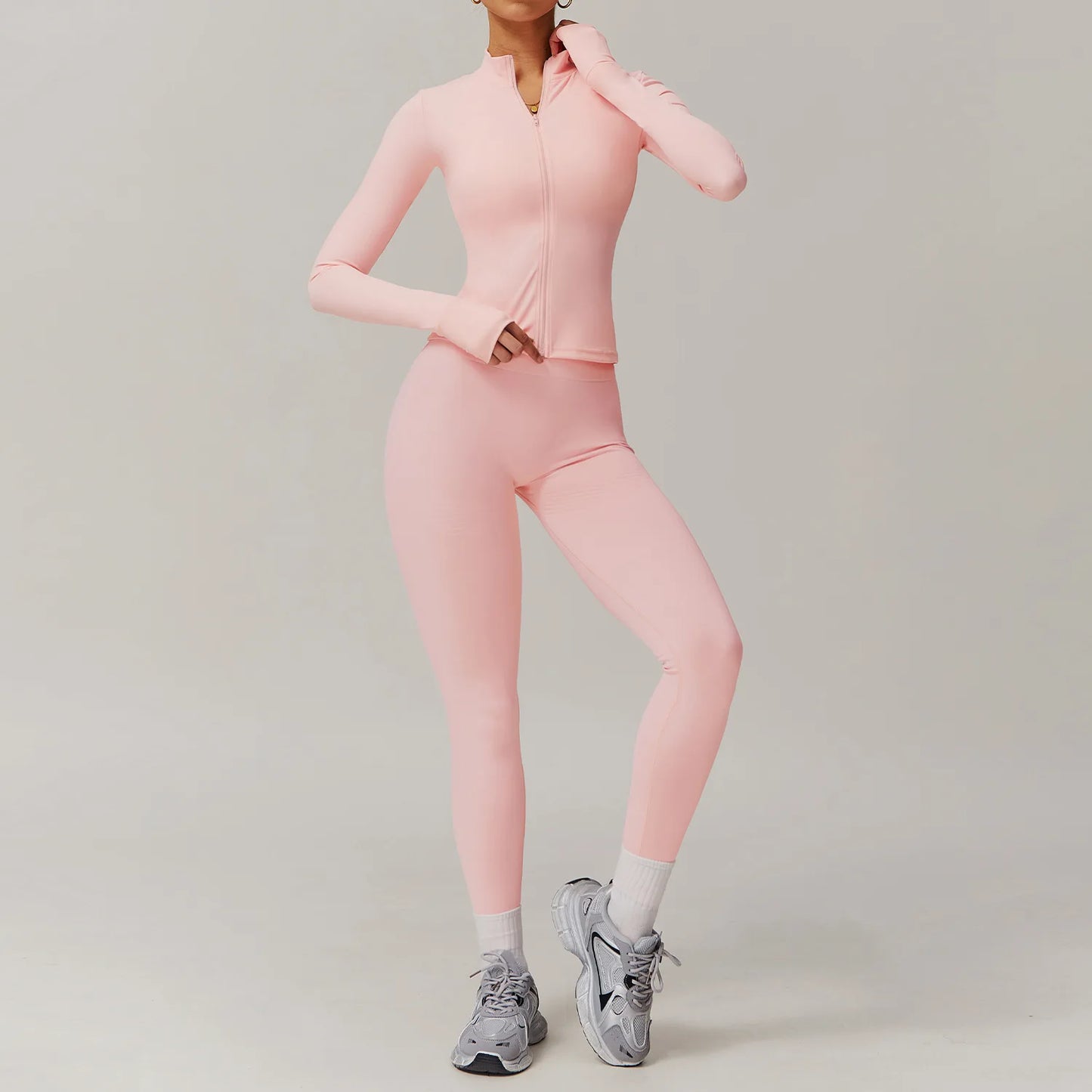 2Pcs Sports Set Women Yoga Gym Set Quick-Drying Jackets Running Tracksuits Sports Shorts Bra Gym Set Women Zipper Athletic Wear