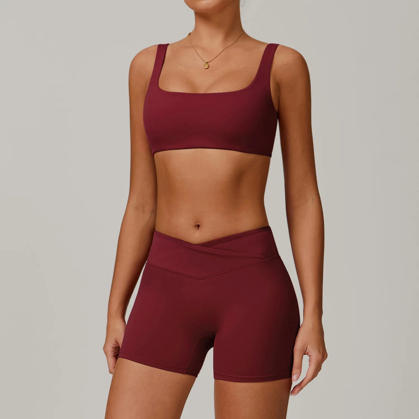 2PCS Yoga Set Gym Women Tracksuit Nude Feeling Workout Set Gym Clothes Push Up Fitness Running Sportwear Sport Bra Leggings Suit