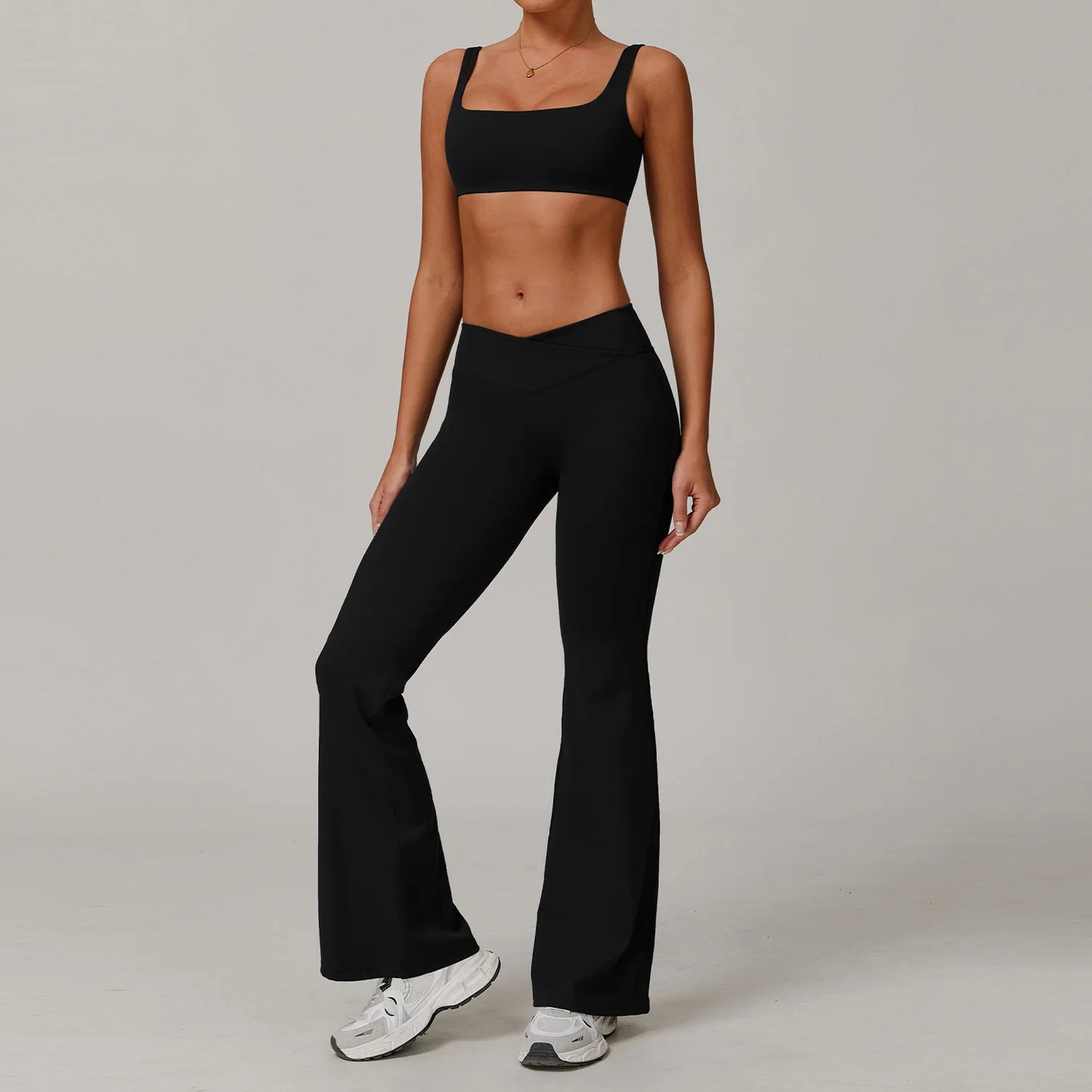 2PCS Yoga Set Gym Women Tracksuit Nude Feeling Workout Set Gym Clothes Push Up Fitness Running Sportwear Sport Bra Leggings Suit