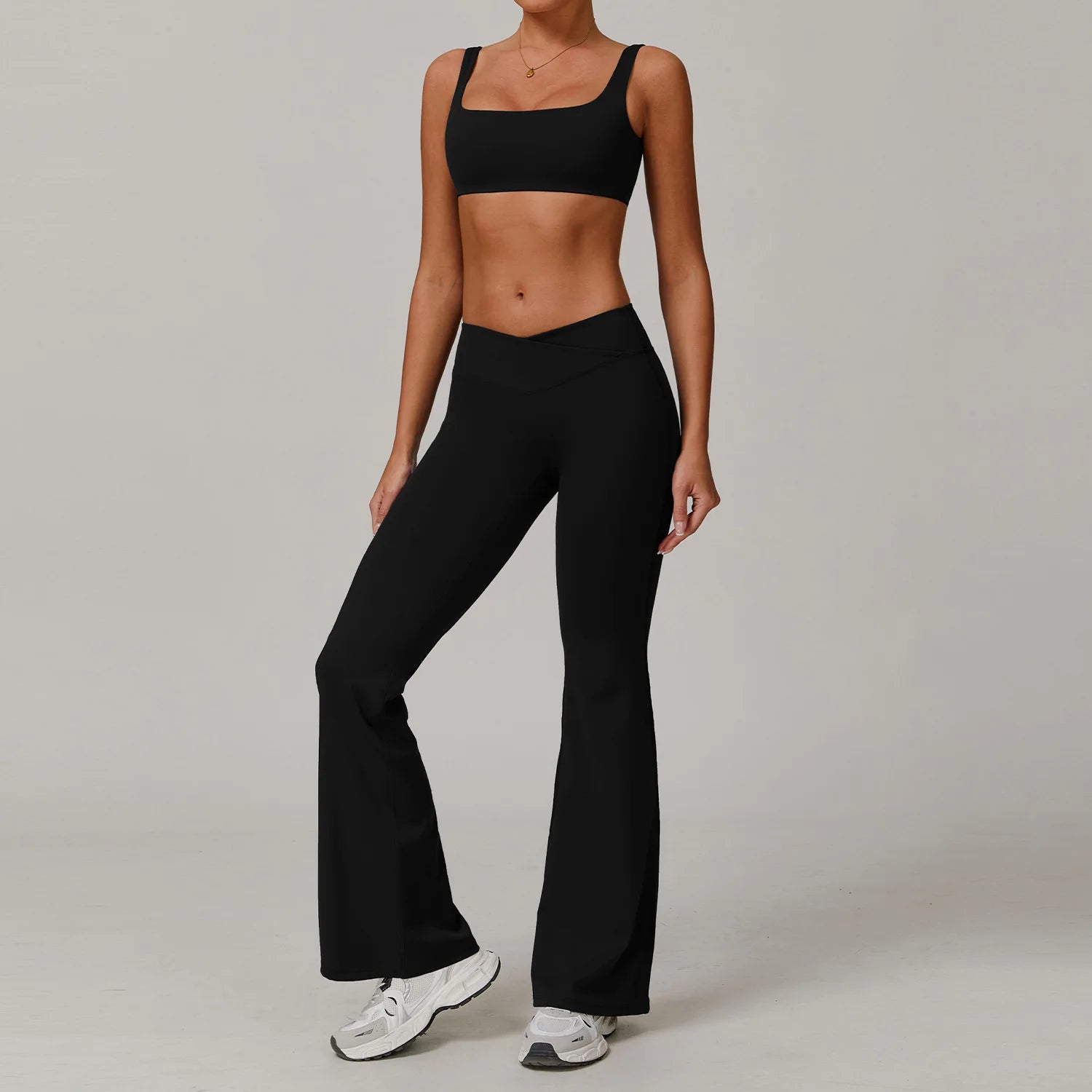2PCS Yoga Set Gym Women Tracksuit Nude Feeling Workout Set Gym Clothes Push Up Fitness Running Sportwear Sport Bra Leggings Suit
